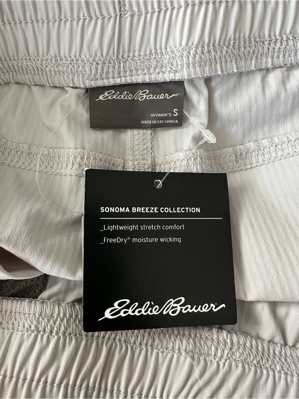 Eddie Bauer Sonoma Breeze Cargo Jogger Pants Women’s Small S NWT Beige